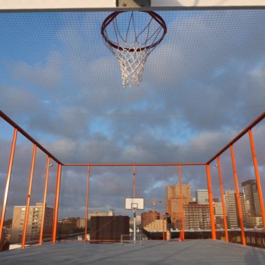 Basketbalkooi met veiligheidsnetten - Carl Stahl