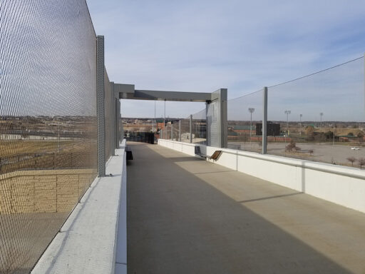 Cable mesh bridge safety net - Haymarket Pedestrian Bridge_5 Bridge safety net - Haymarket Pedestrian Bridge