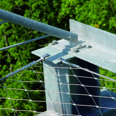 Hoekdetails balustradevullingen Carl Stahl Benelux kabelnetten details