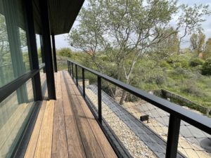 Balustrade met kabelnetten - woonhuis - veranda - Carl Stahl Architectuur