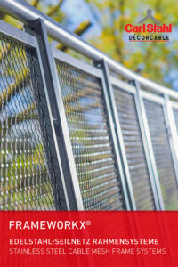 FRAMEWORKX Cable Mesh Frame System-Carl Stahl DecorCable