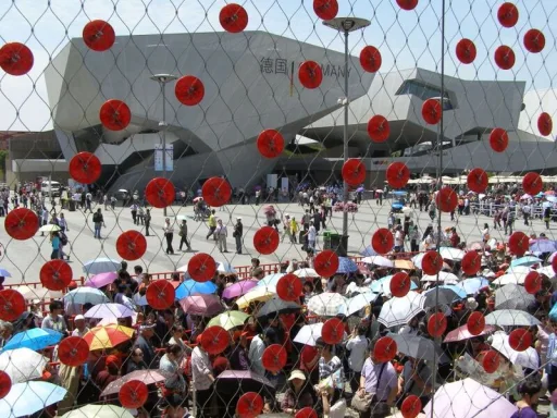 OLYMPUS DIGITAL CAMERA swiss-pavillion-shanghai-cable-mesh-facade-carl-stahl