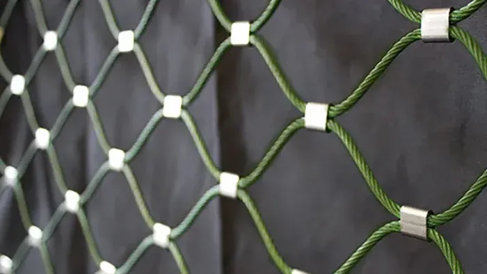 green Stainless Steel Cable Mesh